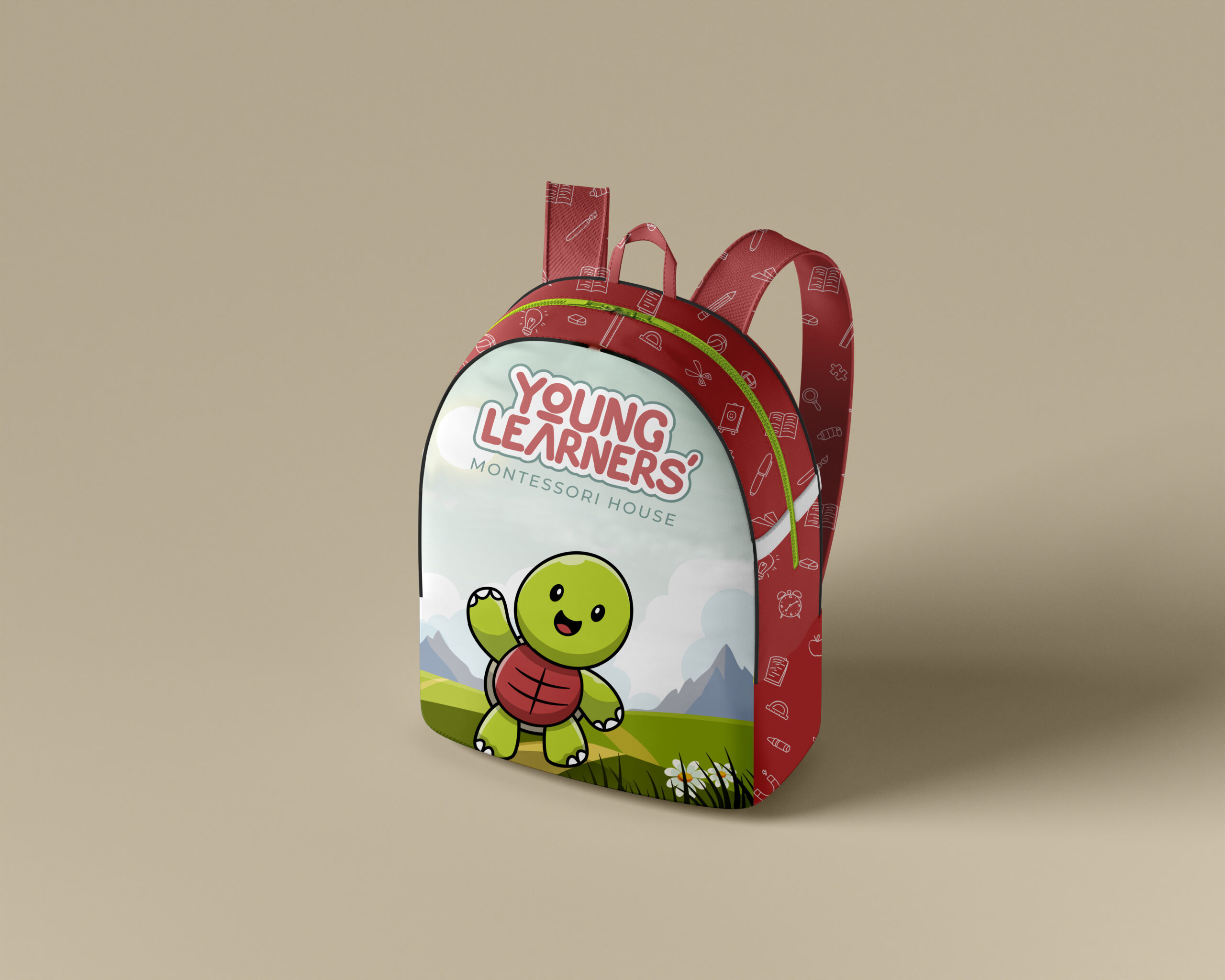 Young Learners branded bag mockup