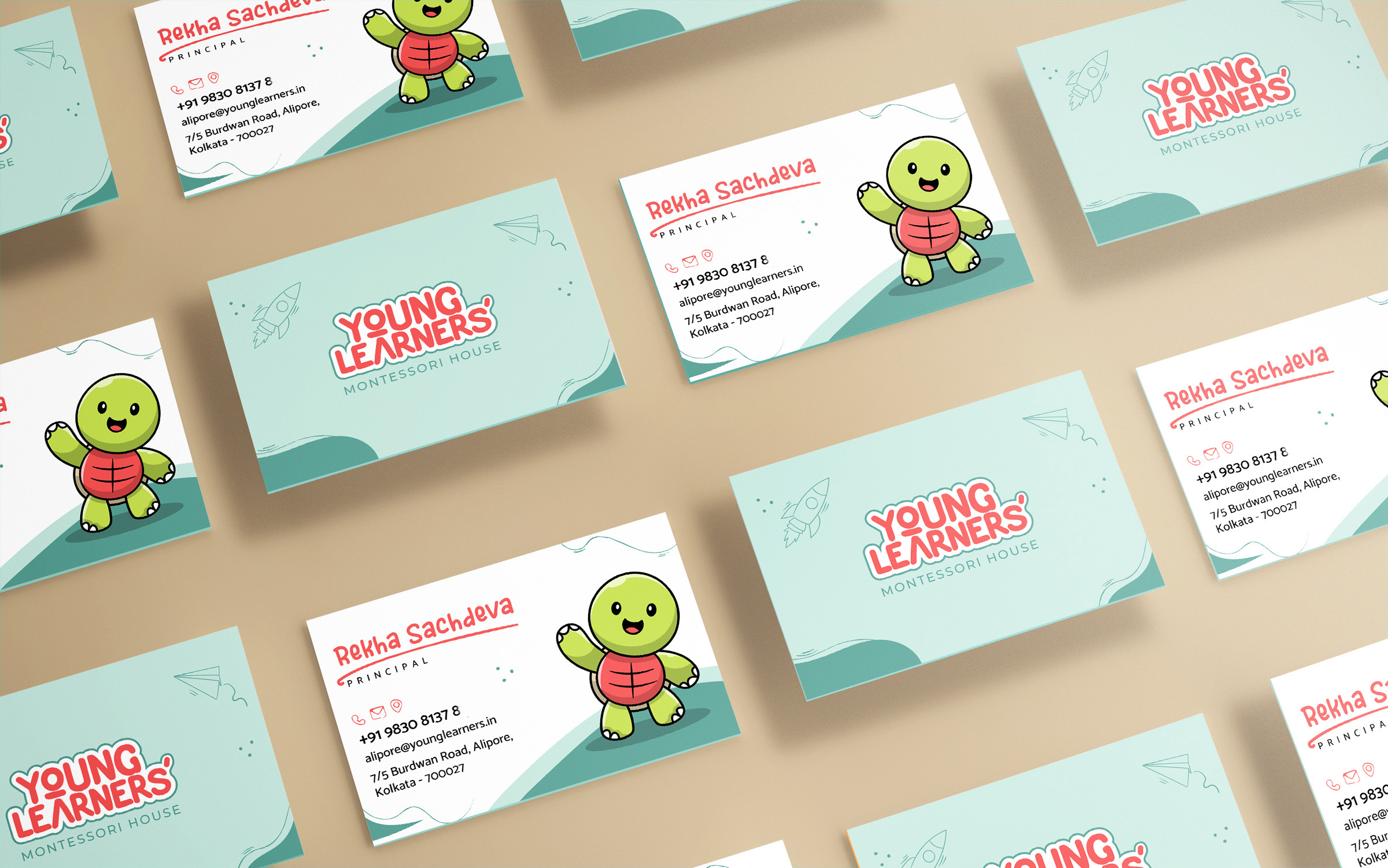 Young Learners visiting card mockup